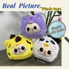 Baby Three V1 Venda A Quente Boneca De Pelúcia Girafa Kawaii Panda Kitten Plush Criativa Série Animal Doll WaSanSui Love