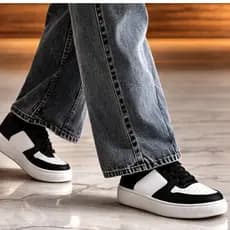Tênis Feminino Confortável e Casual Caramelo Branco Cinza Envio Imediato