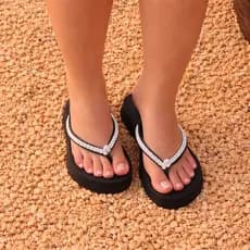 Chinelo Brilho Feminina Confort Leve Lançamento 2024