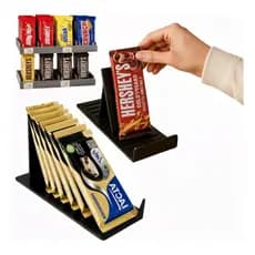 Expositor Suporte Barra Chocolate Doce  20 x 10 cm Organizador para exposição