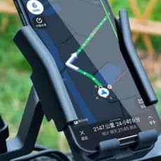 Suporte Universal de Moto para Celular com USB | Carregamento Rápido | Fixação Forte e Máxima Segurança