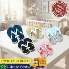 Chinelo Baby Monocolor Antiderrapante Leve Macio Super Confortável Oferta Especial e Envio Rápido