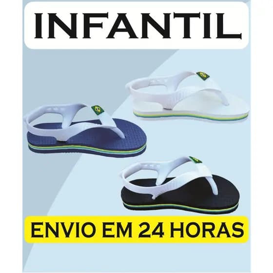 KIT 2 ou 1 PAR DE CHINELO BABY INFANTIL BANDEIRINHA FILETADO ORIGINAL COM AJUSTE NA ALÇA ENVIO RÁPIDO SANDÁLIA DE BORRAC