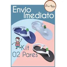 KIT 02 PARES CHINELO INFANTIL BABY MASCULINO
