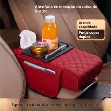 Quatro em uma caixa de descanso de braço placa de suporte de cotovelo de carro ordenamento e armazenamento interior do