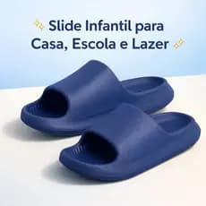 Sandalia Slide Chinelo Lisa Infantil Menina Menino Criança Dia a Dia Confortável Macio EVA Nuvem