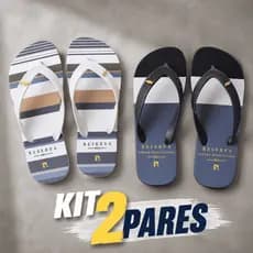 Kit 2 Pares Chinelo Masculino Reserva Moda Praia Promoção