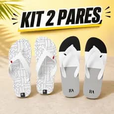 Kit 2 Pares Chinelo Masculino Reserva Lançamento Leve e Macio