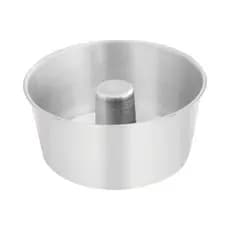 Forma de Alumínio Alta com Furo Central Ø18cm para Bolos, Pudins e Sobremesas