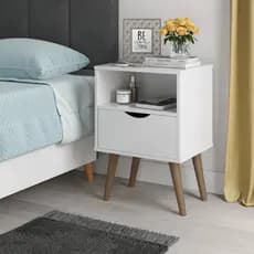 Mesa de Cabeceira Quarto Nicho Organizador Pés Retrô Antiumidade