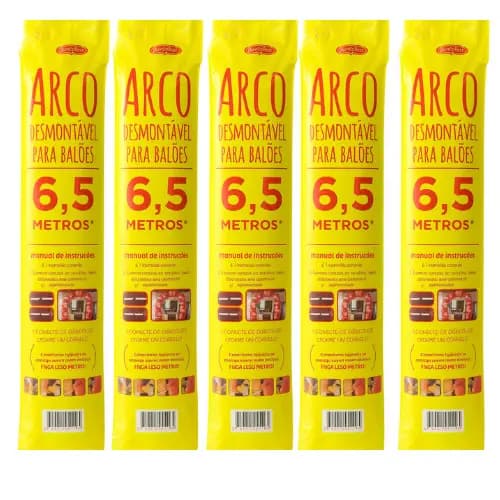 Kit 5 Canos Arco Estrutura Desmontável para Balões Festa Aniversário Casamento Evento