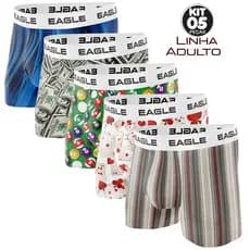 KIT 5  CUECAS BOX BOXER  QUALIDADE E PREÇO BAIXO - SORTIDO
