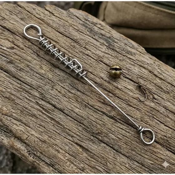 100 Castor Empate de Pesca 22x07cm Aço Duro Pacu Piranha Tamba Traira Pesqueiro Mar Praia Rio Engate