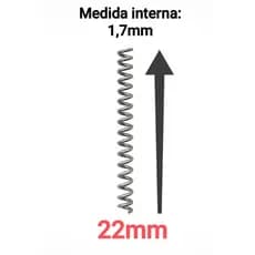 SUPER OFERTA! Kit 100 Molas de Aço Inox Duro para Encastor/Empate de Pesca Moreira Encastoadores