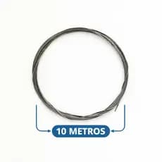 Cabo de Aço de Pesca 10m Duro 0,3mm n°30 Fino Castor Empate Pescaria Pesqueiro Pacu Traira Piranha Vara