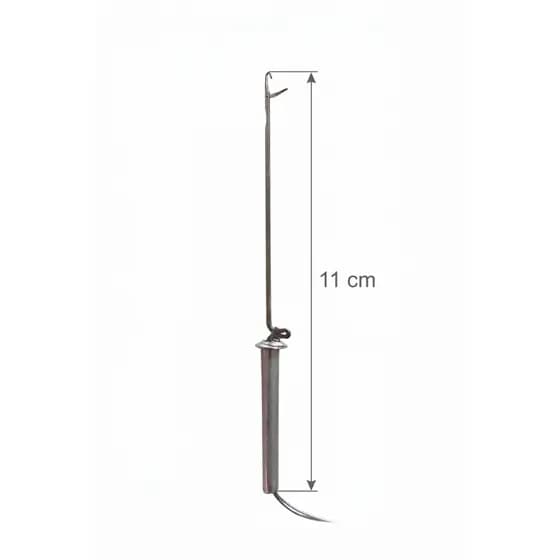 Agulha Caranguejo kit 2 pcs Isca Viva Sarnambi Piau Piapara Camarão Material de Pesca Passador Linha Vara