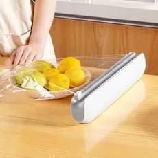 Cortador de Plástico Filme PVC Dispenser de Papel Filme com Lâmina Interna para Cortes Rápidos