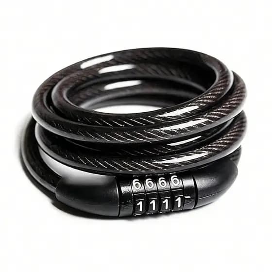Corrente Cadeado Segurança Bicicleta C/ Senha Segredo 8mm x 1100mm Bike