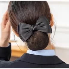 Rede de Coque com Laço com Presilha para Cabelo Ballet