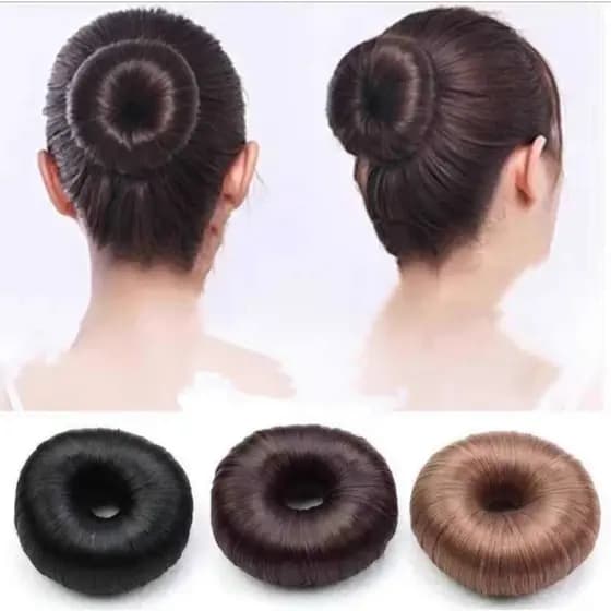 presilha donuts para coque com cabelo
