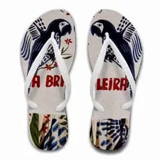 Chinelo de dedo estampa digital moda praia a brasileira - Infantil ao adulto 44