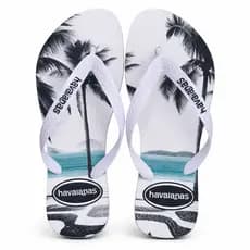 Chinelo de dedo da praia de Copacabana com vista pra o mar do infantil ao 44