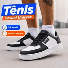 Tênis Streetwear Masculino e Feminino Minimalista | Confortável e Estiloso | Tamanhos 34 ao 43
