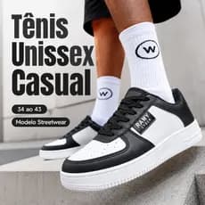 Tênis Masculino Street Feminino Casual Air Confortável Macio Dia a Dia Streetwear Promoção 34 ao 43