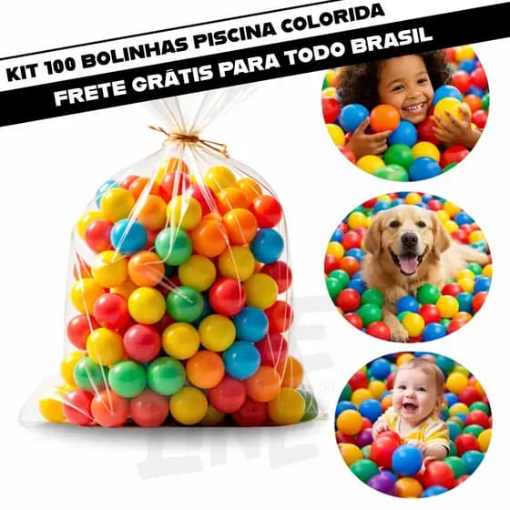 Bolinhas para Piscina Infantil Coloridas Sortidas Ultra Resistente Não Amassam Envio Imediato