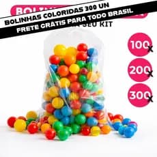 Bolinhas Coloridas Piscina Infantil 76mm Plástico Resistente Criança Kit 100 200 300 Não Amassa