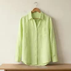 Camisa Social Alfaiataria Feminina de Linho