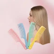 Kit 4 Pentes Coloridos Desembaraço Suave Anti Frizz Macio