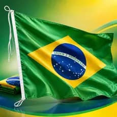 Kit Bandeira Do Brasil 90x140cm P/ Copa E Eventos Nacionais