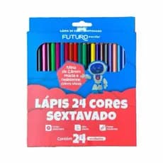 LÁPIS DE COR 24 CORES SEXTAVADO – FUTURO
