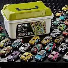 Kit Carrinhos de Brinquedo com Caixa Organizadora - Presente Perfeito para Aventuras e Diversão
