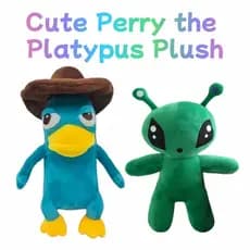 Brinquedo de Pelúcia Kawaii Perry, o Ornitorrinco, Divertido, 25cm, Agente P, Boneco de Pelúcia Perry, Brinquedo de Pelú