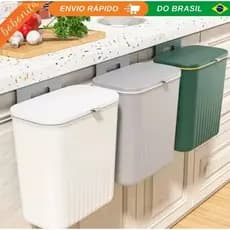Lixeira Dobrável de Parede e cozinha Lixeira de Banheiro Casa Escritórios
