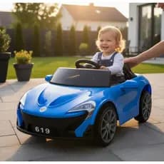 Carrinho Elétrico Infantil 6V até 25kg Esportivo Carro Motorizado Veículo Bivolt Controle Remoto Som