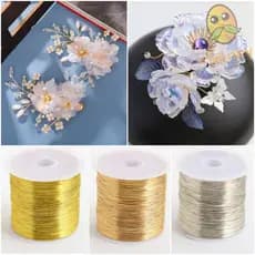 MILLNEY 100m/Rolo Fio De Cobre De Liga Com Preservação De Cores , Artesanato Artesanal , Latão Banhado A Ouro