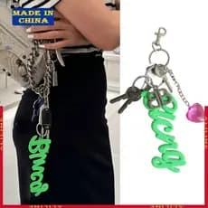Portátil Silicone Carta Bolsa Charme Chaveiro Pingente Para Diariamente