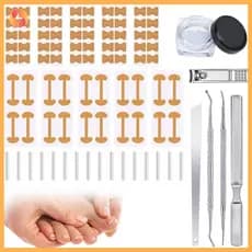 Conjunto Profissional De Unhas Encravadas , Respirável , Curvado , Corretor , Arquivo Indolor E Levantador , Ferramentas