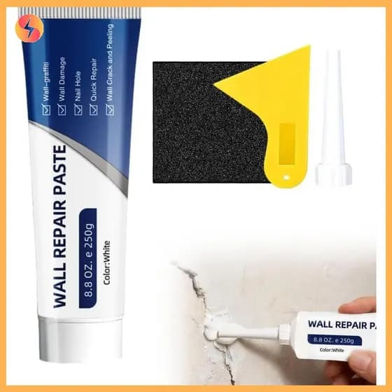 Kit De Reparo De Drywall , Agente Parede , Secagem Rápida , Buraco De Rachadura , Pasta Com Raspador , Ferramenta Domést