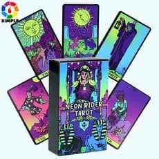 Baralho de Tarô Neo Rider 78 Cartas Coloridas para Iniciantes Tarô Rider-Waite
