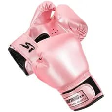 Luvas Pretas Boxe Infantil Para Treinamento Praticando Mulher Sparring Crianças Kickboxing Rosa