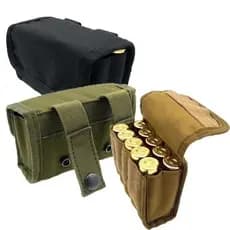 Saco De Cartucho Tático 10 Redondo Shotgun Shotshell Recarga Titular Molle Bolsa Munição 12 Calibre/20G Peças Arma
