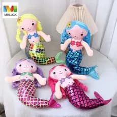 DARBY Sereia Brinquedo De Pelúcia 30cm Meninas Boneca Travesseiro Acompanhar Dormir Crianças Brinquedos