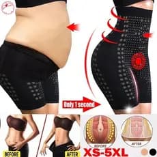 40kg-80kg Calças Modeladoras de Cintura Alta para Queima de Gordura Plus Size, Shapewear Sem Costura, Controlador de Bar