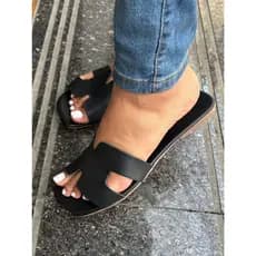 Rasteirinha Feminina Formato Sandália Rasteira Casual Confortável Chinelo Básico AGA