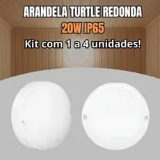 Luminária Blindada Para Sauna Seca ou Vapor Sobrepor 20w Arandela Plafon Redonda Tartaruga IP65