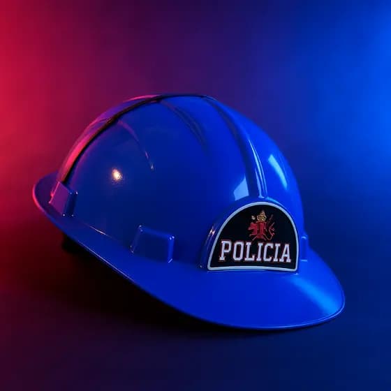 INFANTIL CAPACETE POLICIAL AZUL PARA MENINOS ANIVERSÁRIOS FESTAS BRINCADEIRAS